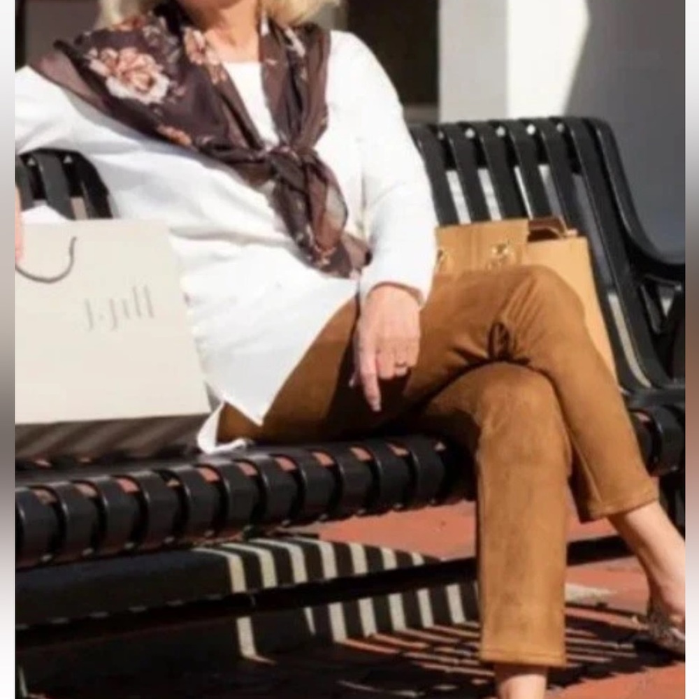 J. Jill Faux Suede‎ pants. Worn once. Excellent condition